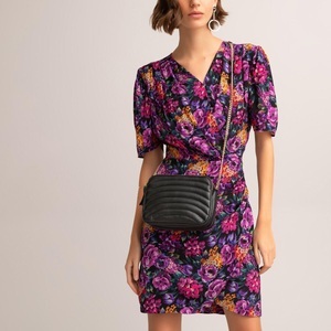 LA REDOUTE COLLECTIONS, Ledertasche Damen Schwarz ONE SIZE, 