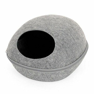 eStore, eStore HooPet Katzenbett mit Kissen, grau, eStore - HooPet Katzenbett mit Kissen, Grau, 50 CM