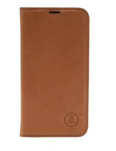 JT Berlin, JT Berlin - iPhone 13 Pro Max Echtleder Bookcase Hülle Tegel (10757) - Braun (Cognac), 