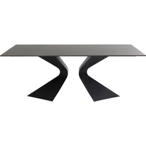 Kare Design, Tisch Gloria Outdoor Keramik schwarz 180x90, Tisch Gloria Outdoor Keramik schwarz 180x90