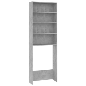 vidaXL, vidaXL Waschmaschinenschrank Betongrau 64x24x190 cm, vidaXL Waschmaschinenschrank Betongrau 64x24x190 cm