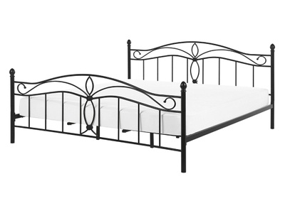 Beliani, Bett mit Lattenrost aus Metall Retro ANTLIA Bett mit Lattenrost aus Metall Retro ANTLIA