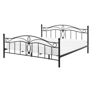 Beliani, Bett mit Lattenrost aus Metall Retro ANTLIA Bett mit Lattenrost aus Metall Retro ANTLIA