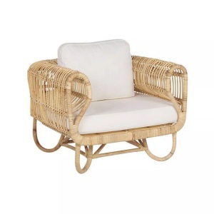 Beliani, Sessel Aus Rattan Boho Dolcedo Unisex ONE SIZE, Beliani - Garten Sessel aus Rattan Boho DOLCEDO, One Size, Nude