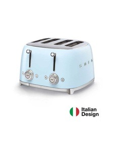 SMEG, SMEG 50's Retro Style 4 Scheiben Toaster pastellblau, SMEG 4-Schlitzer-Toaster TSF03PBEU Pastellblau