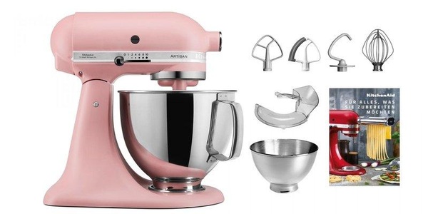 KITCHENAID, KitchenAid KSM200 Küchenmaschine Swiss Edition altrosa, Kitchen Aid - Küchenmaschine ARTISAN KSM200 - altrosa - Metall - 24/36.2/37 cm