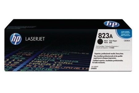 Hp, Original Tonerpatrone schwarz HP No. 823, CB380A, HP H823ABK Toner bk - HP No. 823A BK, CB380A für z.B. HP Color LaserJet CP 6000, HP Color LaserJet CP 6015 DE, HP Color LaserJet CP 6015 DN