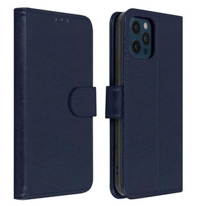 Avizar, Apple iPhone 12 Pro Max - Kunstleder Etui, Avizar - Klapphülle iPhone 12 Pro Max Blau, Blau