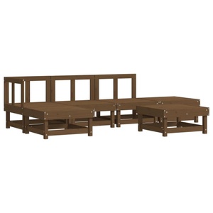 vidaXL, vidaXL 6-tlg. Garten-Lounge-Set Honigbraun Massivholz Kiefer, 