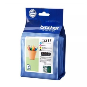 Brother, Original Multipack Tintenpatronen Brother LC-3217V, Brother B3217VALP Druckerpatronen schwarz - Brother LC-3217VALP für z.B. Brother MFCJ 5330 DW, Brother MFCJ 5730 DW, Brother MFCJ 5335 DW