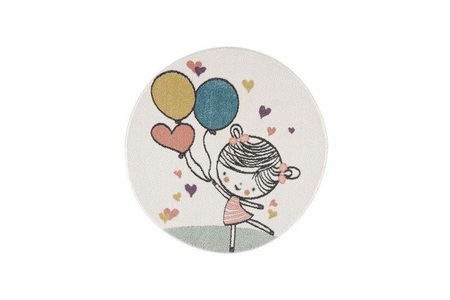 PACO HOME, Kinderteppich Mädchen Herz Ballon Unisex 80X150CM, Paco Home - Kinderteppich Mädchen Herz Ballon, 80X150CM