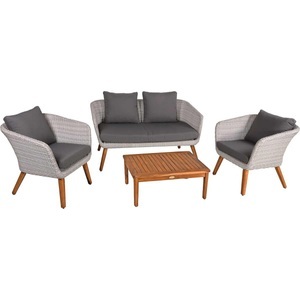 mutoni, Garten Sitzgruppe Arona (4-tlg) Unisex Grau ONE SIZE, 