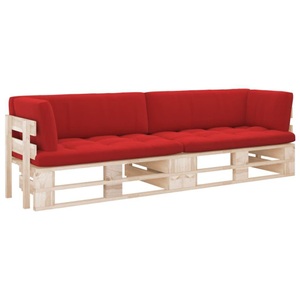 vidaXL, vidaXL 2-Sitzer-Palettensofa mit Kissen Imprägniertes Kiefernholz, vidaXL 2-Sitzer-Palettensofa mit Kissen Imprägniertes Kiefernholz