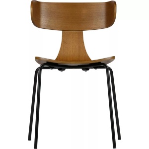 BePureHome, BePureHome Holzstuhl Set Braun mit Beinen aus Metall (2er-Set), Holzstuhl Form Braun