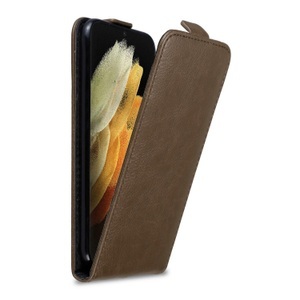 Cadorabo, Hülle für Samsung Galaxy S22 ULTRA mit Magnetverschluss, Cadorabo - Hülle für Samsung Galaxy S22 ULTRA mit Magnetverschluss, Kühles Braun
