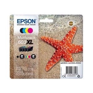 Epson, Epson 603XL Multipack - 4er-Pack - XL - Schwarz, Gelb, Cyan, Magenta - Original - Tintenpatrone, Epson - 603XL (M, C, Y, BK, Tinte), One Size