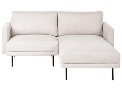 Beliani, Ecksofa Aus Polyester Modern Breda Unisex Light Beige ONE SIZE