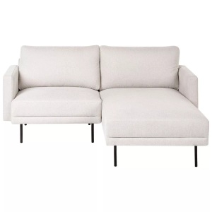 Beliani, Ecksofa Aus Polyester Modern Breda Unisex Light Beige ONE SIZE