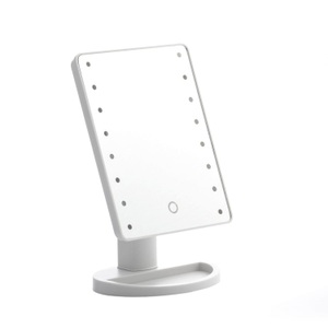 InnovaGoods, InnovaGoods - Beleuchteter Spiegel Led TableTop - Weiss und Hellgrau, Make-up Spiegel mit LED