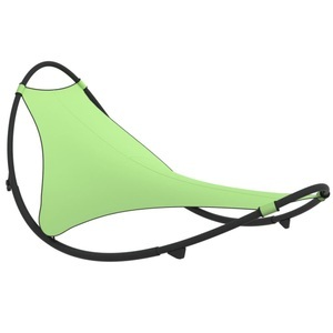 vidaXL, vidaXL Schaukelliege mit Rollen Stahl & Textilene Grün, vidaXL Schaukelliege mit Rollen Stahl & Textilene Grün