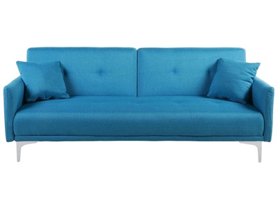Beliani, Schlafcouch aus Polyester Modern LUCAN Schlafcouch aus Polyester Modern LUCAN, Beliani - Schlafsofa aus Polyester Klassisch LUCAN, One Size, Malibu