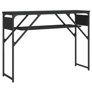 vidaXL, vidaXL Konsolentisch mit Ablage Schwarz 105x30x75cm Holzwerkstoff, vidaXL Konsolentisch mit Ablage Schwarz 105x30x75cm Holzwerkstoff