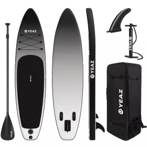 Yeaz, Black Sands Beach - Exotrace - Set Sup Board And Kit - Evening Shadow Unisex Grau ONE SIZE, YEAZ - BLACK SANDS BEACH EXOTRACE SET SUP Board und Kit, One Size, Grau