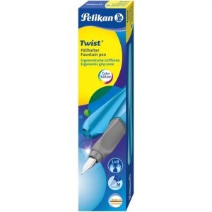 Pelikan, Füllhalter Twist Frosted blue, Füllfederhalter, PELIKAN Füllhalter Twist M 811255 Frosted Blue