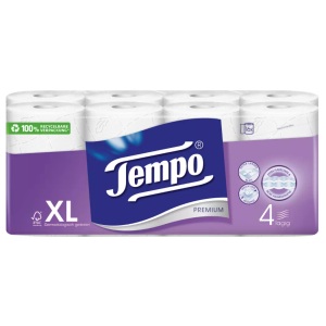 Tempo, Tempo Toilettenpapier Premium 4-lagig 16 Rollen, Tempo Toilettenpapier Premium (16 Stk)