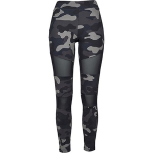 Urban Classics, Urban Classics Ladies - TECH MESH Fitness Leggings tarn camo Dark C..., URBAN CLASSICS - gestrickte leggings für en camo tech, XXXL