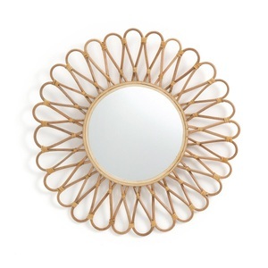 LA REDOUTE INTERIEURS, Spiegel Nogu, Rattan und Bambus in Sonnenform, Ø50 cm, La Redoute Intérieurs - Spiegel Nogu, One Size, Beige