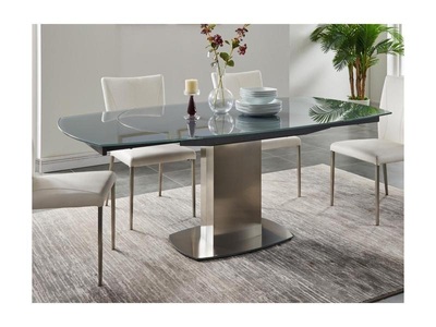 Vente-unique, Esstisch Glas TALICIA Ausziehbar Esstisch Glas TALICIA Ausziehbar, 