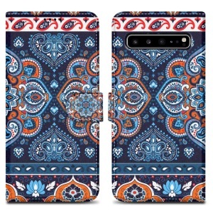 Cadorabo, Hülle für Samsung Galaxy S10 5G Kartenfach, Cadorabo - Hülle für Samsung Galaxy S10 5G Kartenfach, Blau Bedruckt