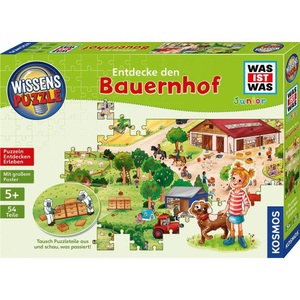 Franckh-Kosmos, Wissenspuzzle: WAS IST WAS junior - Entdecke den Bauernhof, Puzzle WISSENSPUZZLE WAS IST WAS JUNIOR ENTDECKE DEN BAUERNHOF