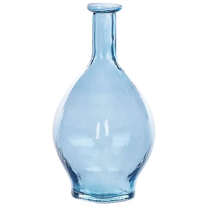 Beliani, Beliani Dekovase Glas hellblau 28 cm PAKORA Vase, Beliani - Dekovase aus Glas Modern PAKORA, One Size, Hellblau
