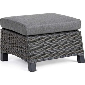mutoni lifestyle, Garten Hocker Britton mit Kissen anthrazit, Garten Hocker Britton mit Kissen anthrazit