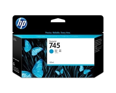 Hewlett-Packard, Hewlett-Packard HP Tinte Nr. 745 (F9J97A) Cyan, Hewlett Packard Tintenpatrone, blau, No.745, F9J97A, (130ml)