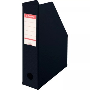 Esselte, Esselte Stehsammler 56007 DIN A4, DIN C4 Schwarz Pappe 1 St., Esselte Zeitschriftenbox, 23,4cm x 7cm x 31,5cm, schwarz, 56007