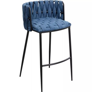 Kare Design, Barstuhl Saluti blau 77, Barstuhl Saluti blau 77