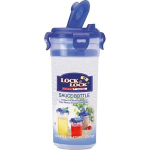 Lock & Lock, Lock & Lock Lock & Lock Saucen Shaker 690 ml, Shaker mit Ausguss 0.69lt D10.1cm H20.7cm