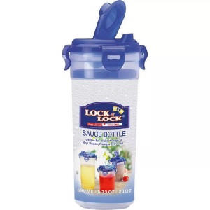 Lock & Lock, Lock & Lock Lock & Lock Saucen Shaker 690 ml, Shaker mit Ausguss 0.69lt D10.1cm H20.7cm