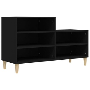 vidaXL, vidaXL Schuhregal Schwarz 102x36x60 cm Holzwerkstoff