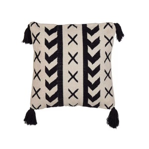 Beliani, Dekokissen aus Baumwolle Boho DEADNETTLE Dekokissen aus Baumwolle Boho DEADNETTLE, Beliani - Dekokissen aus Baumwolle Klassisch DEADNETTLE, S/M, Perle