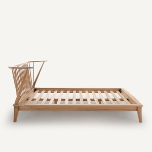 AM.PM, Bett Caspian mit Lattenrost Bett Caspian mit Lattenrost, AM.PM - Doppelbett mit Lattenrost Caspian, 160X200CM, Braun