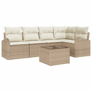 vidaXL, VidaXL - Garten-sofa poly-rattan, One Size, Beige
