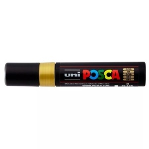 uni-ball, UNI-BALL Posca Marker 15mm PC-17K GOLD MET, gold, uni-ball Posca Marker, 15mm, MET, gold, PC17K.MET go