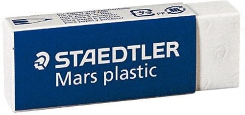 Staedtler, Staedtler Radierer Mars 526 50 Weiß, Staedtler Mars plastic, Radierer, 62mm x 23mm x 13mm, 526 50