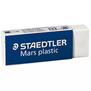 Staedtler, Staedtler Radierer Mars 526 50 Weiß, Staedtler Mars plastic, Radierer, 62mm x 23mm x 13mm, 526 50