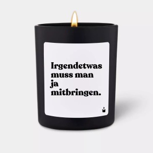 Candlehand, CandleHand - Duftkerze Woody Irgendetwas muss man ja mitbringen., 7X8X7CM, Schwarz, CandleHand - Duftkerze Woody Irgendetwas muss man ja mitbringen., 7X8X7CM, Schwarz