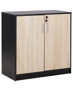 Beliani, Sideboard mit 2 Türen aus Faserplatte Modern ZEHNA Sideboard mit 2 Türen aus Faserplatte Modern ZEHNA, Beliani - Büroschrank aus Faserplatte Industriell ZEHNA, One Size, Light Beige